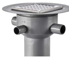 Purus Multiflex ø110mm vertikalus - vertikalus m.ri/rm ir flanšas tepimo membranai su vandens gaudykle