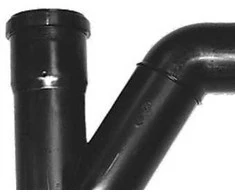 Purus Vandens sifonas P 110 mm 87,5° juodas