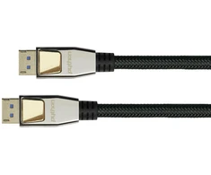 PYTHON Python DisplayPort 2.0 kabelis nailonu pintas juodas 1 m