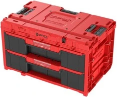 Q-Brick QBRICK ONE įrankių dėžė su 2 stalčiais 2.0 Raudonas