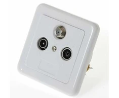 Qnect Antenos išvestis su palydovu, balta