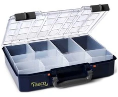 „raaco CarryLite 80 4x8-9“, Mėlyna, Polikarbonatas (PC), Polipropilenas (PP), 337 mm, 278 mm, 79 mm, 987 g