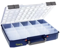 raaco CarryLite 80 5x10-20 rūšiuojamoji dėžutė su 20 skyrelių