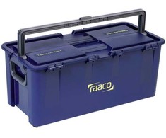 „raaco Compact 50“, įrankių dėžė, polipropilenas, mėlyna, 50 kg, vyris, 621 mm