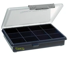 RAACO Detalių dėžė PSC6-12 su 12 fiksuotų dėžučių aukštis 32mm x plotis 175mm x gylis 143mm