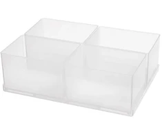 „raaco“ įdėklas 80 4xBA7-1, padėklas, rūšiuotuvas 80, „Boxxser 80“, „CarryLite 80“, permatomas, 220 mm, 160 mm, 69 mm