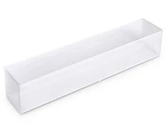 „raaco“ įdėklas 55 A9-4, smulkių dalių dėžutė, polipropilenas (PP), permatomas, 39 mm, 218 mm, 47 mm