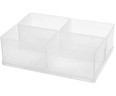 „raaco“ įdėklas 80 4xBA7-1, padėklas, rūšiuotuvas 80, „Boxxser 80“, „CarryLite 80“, permatomas, 220 mm, 160 mm, 69 mm