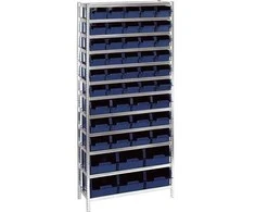 RAACO Pilnai sukomplektuota lentynų sistema MIX A/31 su dėžėmis 30 vnt. 5-600 tipo 12 vnt. 6-1100 tipo 6 vnt. 8-2000 tipo