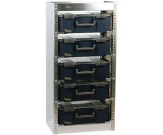 „raaco S221 CarryLite“, 5 lentynos, Metalas, Metalas, Sidabrinis, 486 mm, 380 mm