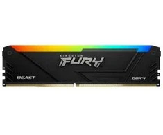 RAM Kingston Technology FURY Beast 8GB 3600MT/s DDR4 CL17 DIMM RGB, 8 GB, 1 x 8 GB, DDR4, 288 kontaktų DIMM