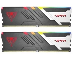 RAM Patriot Memory Viper Venom PVVR532G600C36K, 32 GB, 2 x 16 GB, DDR5, 6000 MHz, 288-pin DIMM, Juodas, Baltas