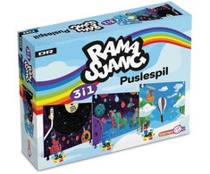 Dėlionė Magni Ramasjang puslespil 3-i-1 Rummet - (24,35,48 brikker)