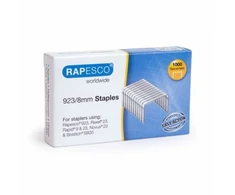 Rapesco 1236, segtukų pakuotė, 8 mm, 1000 segtukų, plienas, aliuminis, 71 g