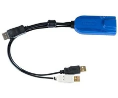 Raritan Computer Raritan D2CIM-DVUSB-DP, USB, USB, DisplayPort, Juodas, Mėlynas, RJ-45, Kištukas/Lizdas