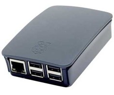 Raspberry AVIEČIŲ spalvos dėklas, skirtas „Pi 4B“ juodas plastikinis korpusas