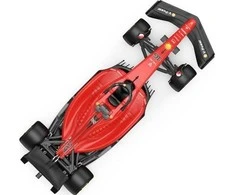 Rastar „Ferrari F1 75“ raudonas RASTAR modelis 1:12 Nuotolinio valdymo lenktyninis automobilis + 2,4 GHz nuotolinio valdymo pultas + lipdukai