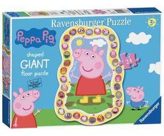 Dėlionė Ravensburger Ravensburger Peppa Pig Shaped Floor, 24 pc(s), Cartoons, 3 yr(s)