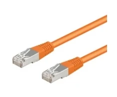 Goobay RB-LAN CAT 5e jungties kabelis, F/UTP, oranžinis – laido ilgis 1,5 m