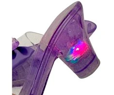 Real Uniq Tikri UniQ – gražūs bateliai su šviečiančiais kulnais – rožiniai, violetiniai arba mėlyni – 18,5 cm ilgio, 5 cm kulno aukščio, 6,5 cm pločio