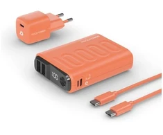 RealPower PB-10000, 10000 mAh, ličio polimeras (LiPo), 22,5 W, oranžinė