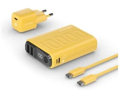 RealPower PB-10000, 10000 mAh, ličio polimerų (LiPo), 22,5 W, geltona