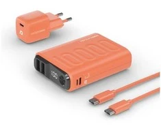 RealPower PB-10000, 10000 mAh, ličio polimeras (LiPo), 22,5 W, oranžinė