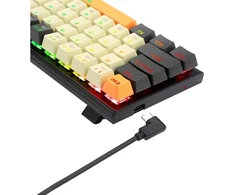 Klaviatūra REDRAGON K633CGO-RGB Ryze, laidinis, USB, mechaninė, juoda, balta