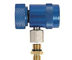 Refco Manufacturing „Refco RC-1234yf-B“ – automobilio oro kondicionieriaus aptarnavimo vožtuvas, 1/4 colio SAE, mėlynas