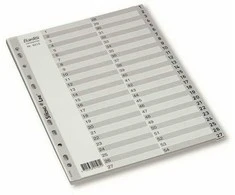 Skiriamieji lapai BANTEX STRONG-LINE, A4, PP