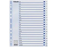Leitz Esselte Register PP Esselte A4 A-Å Maxi hvid