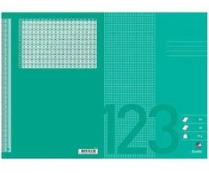 Hamelin Skaičiavimų knygelė Bantex, A4, langeliais 5 x 5 mm, žolės žalios spalvos, 10 vnt.