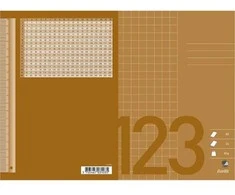 Hamelin Skaičiavimų knygelė Bantex, A5, langeliais 10 x 10 mm, ruda, 25 vnt.