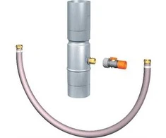 Gardena Regnvandssamler 76mm med overløb og gardena studs RHEINZINK CLASSIC WALZBLANK
