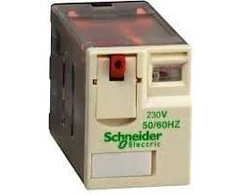 Schneider Electric kištukinė galios relė, 230 V AC ritė, 10 A perjungimo srovė, 3PDT