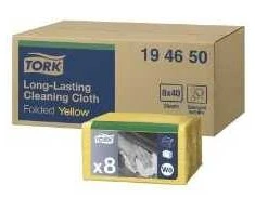 Cleaning cloth Tork Allround W8 30x38 cm yellow, 8 packs of 40 pcs/carton