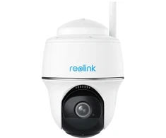 Reolink „Argus“ serijos B430 – 5 MP lauko „Wi-Fi“ kamera, pasukama ir pakreipiama, asmenų / transporto priemonių / gyvūnų aptikimas, spalvotas naktinis matymas, IP apsaugos kamera, skirta vidaus ir lauko sąlygoms, belaidė, lubinė, balta, kupolinė