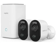Reolink namų šakotuvas + 2x „Argus 3 Ultra“ su 64 GB 4K | 8 MP | Baterija | IP65