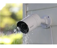Reolink P320 – 5 MP PoE IP lauko saugos kamera su asmenų/transporto priemonių aptikimu, palaiko iki 256 GB Micro SD kortelę., IP saugos kamera, vidaus ir lauko, laidinė, „Google Assistant“, sieninė, balta