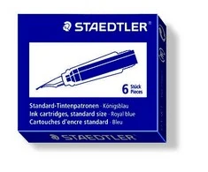 Plunksnakočio Staedtler papildymas mėlynais 6 vnt./pak. - (6 vnt.)