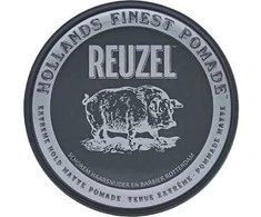 Reuzel REUZEL_Hollands Finest Pomade stipriai fiksuojanti pomada vandens pagrindu, juoda, 113 g
