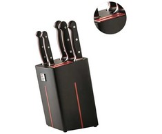 Richardson Sheffield VELOCITY - 5 pc peilis block with sharpener - juodas
