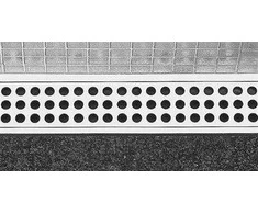 UNIDRAIN Classic grotelės 1 tiesios 1200 mm nerūdijančio plieno trapo jungties