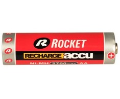 Įkraunamos „Rocket HR6“ baterijos, 2700 mAh, 4 vnt. lizdinių plokštelių pakuotėje.
