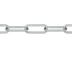 Roliba grandinės ilgoji grandis 5,0 mm - Grandinė, ilga, plieninė, vfz. 5,0 mm x 5 m.