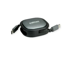 ROLINE 11.02.8420, 1.2 m, USB C, USB C, USB 2.0, Juodas, Pilkas