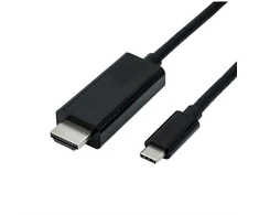 ROLINE 11045843, 5 m, USB C tipo, HDMI A tipo (standartinis), Kištukas, Kištukas, Tiesus