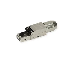 Roline RJ-45 jungtis montavimui vietoje Cat.6A (EA klasė), STP, sidabrinė