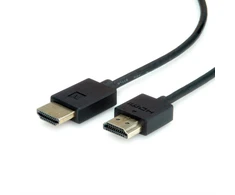 Roline 4K HDMI ULTRA HD KABELIS 5,0 M Juodas, KIŠTUKAS-KIŠTUKAS, ETHERNET,