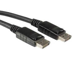 ROLINE DisplayPort kabelis, DP M - DP M 3 m, 3 m, DisplayPort, DisplayPort, kištukas, kištukas, juodas